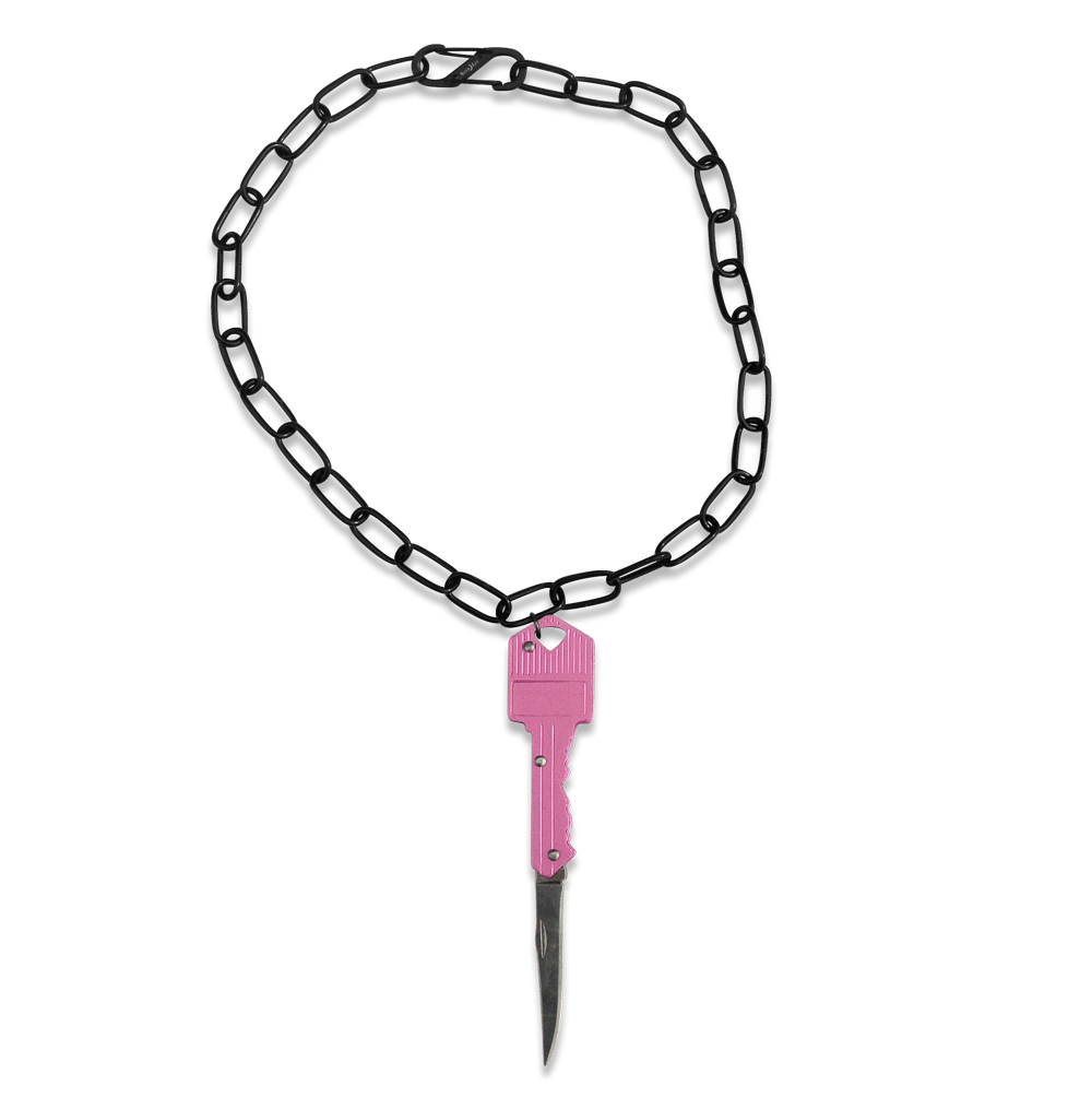 SELF-DESTRUCT CLAUSE CHOKER NECKLACE*