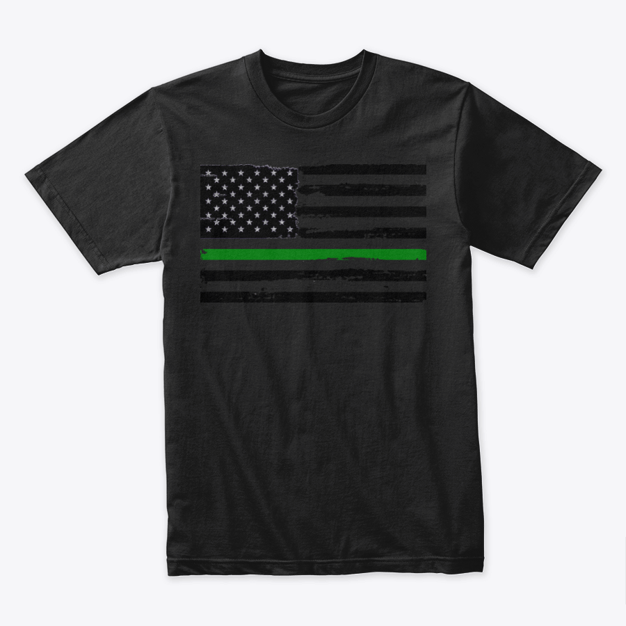 Image of GREEN LINE STEALTH FLAG TEE