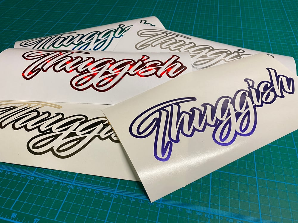 Image of 10” Thuggish decal 