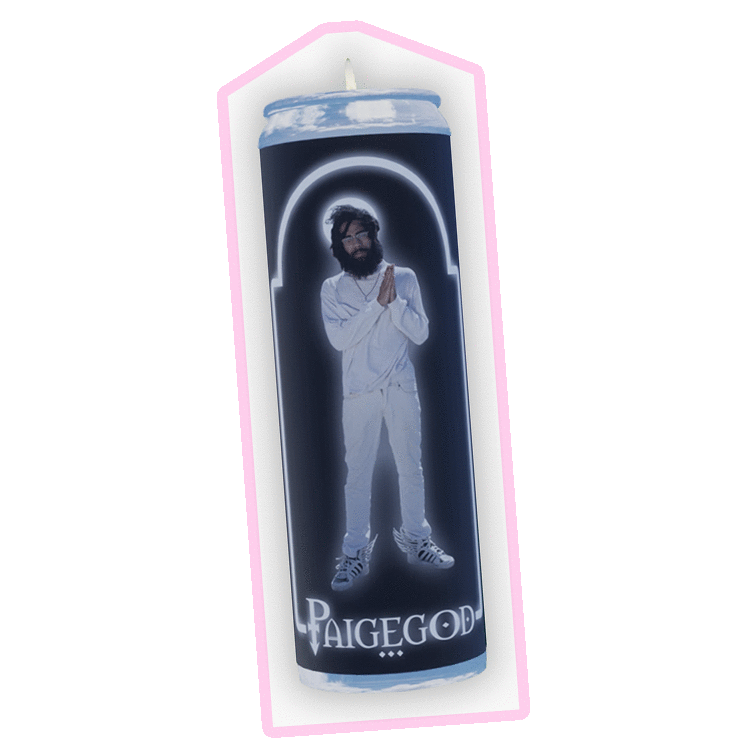 Image of THE PAIGEGOD "FAVORITE SONG" CANDLE (BLK)