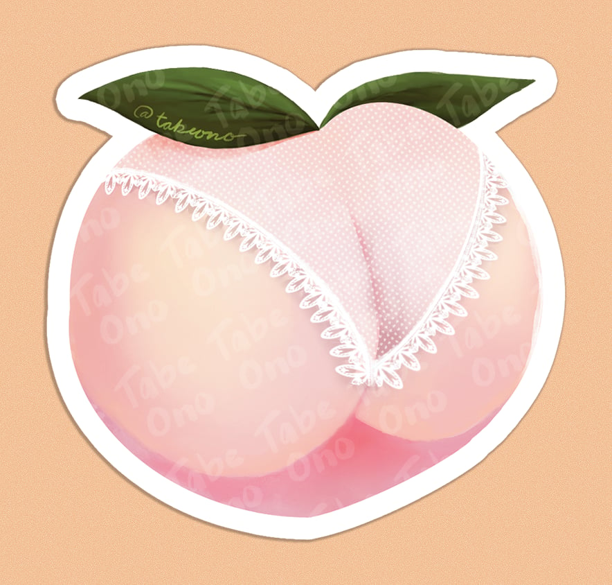 Image of Mini Looking Peachy Sticker