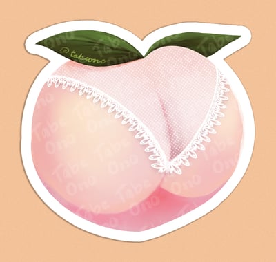 Image of Mini Looking Peachy Sticker