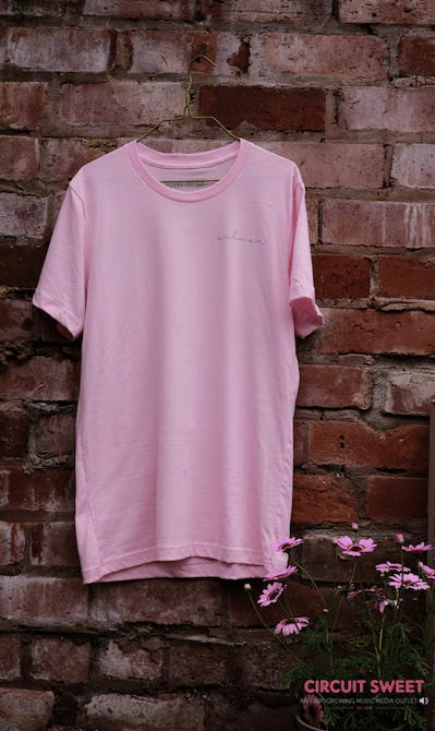 Image of SILVER - "AIR LIGHT"  RELEASE PINK TEE - DOWD RECORDS X CIRCUIT SWEET COLLAB T-SHIRTS