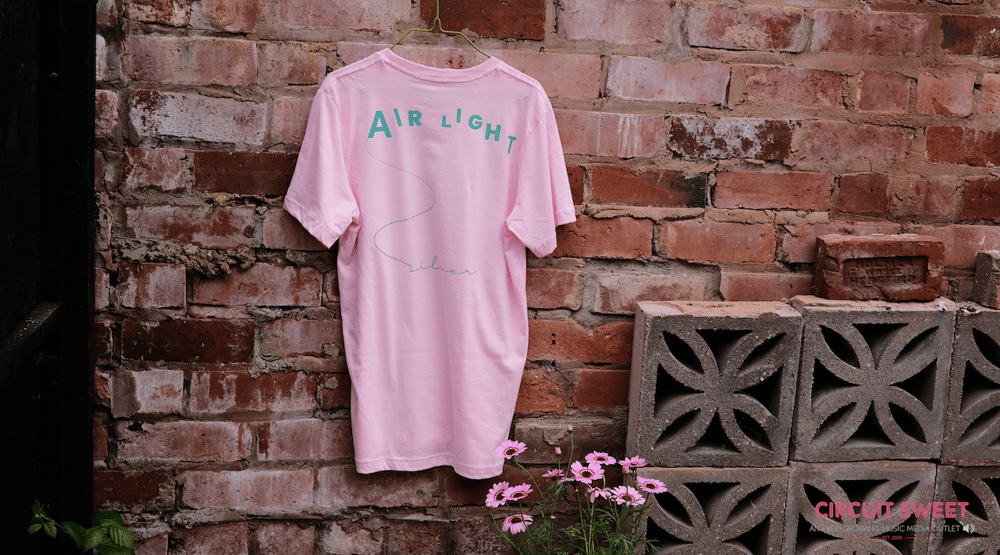 Image of SILVER - "AIR LIGHT"  RELEASE PINK TEE - DOWD RECORDS X CIRCUIT SWEET COLLAB T-SHIRTS