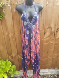 Image 1 of BOHO jumpsuit pink and blue