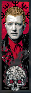 Image of Joshua Homme - 'What is a Villain' art print - Black chrome variant