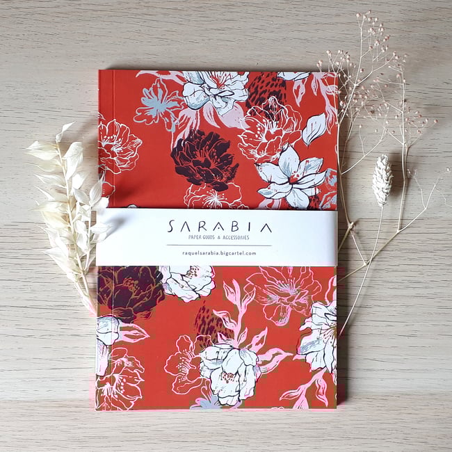 Oriental flowers notebook 