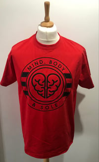 Image 2 of Mind, Body & Sole T-Shirt  RED & BLACK