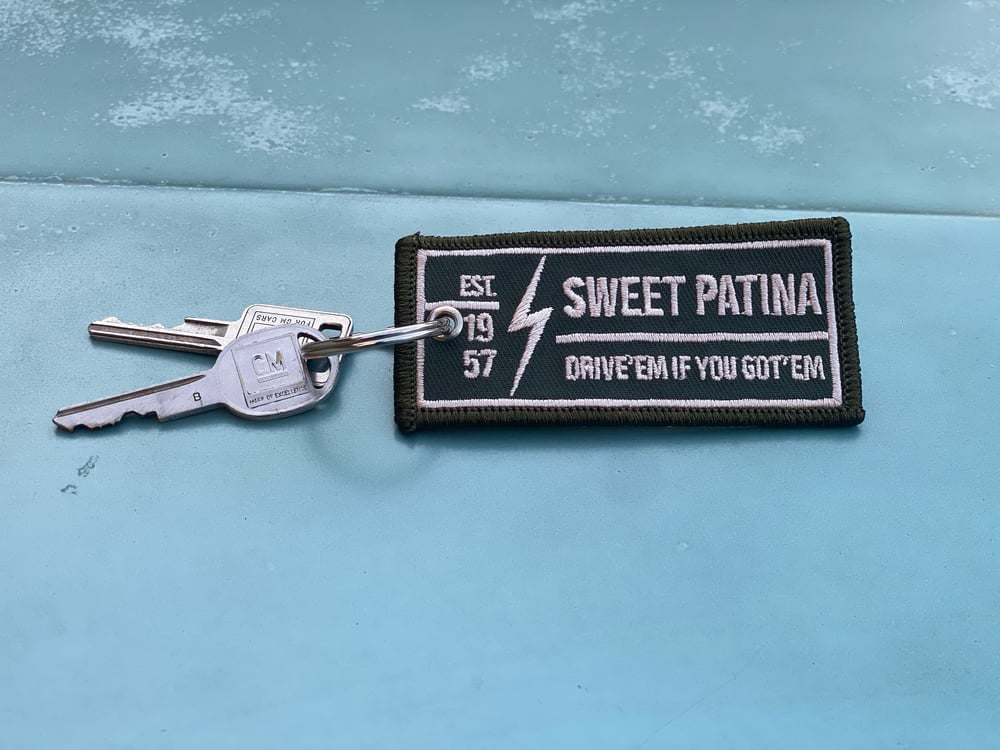 Image of Drive’em Patch Key Chain 
