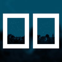 Image 1 of "Night on Earth" - 9 & 10 - GEMINI & AQUARIUS - 2 PRINT SET