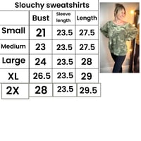 Image 3 of XL Slouchy Sweatshirt purple