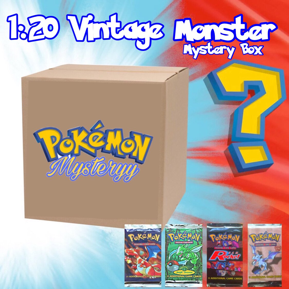 Pokemon 1:20 Vintage Monster Mystery Box | Pokemonmysteryy Pokemon 1:20 Vintage Monster Mystery Box | Pokemonmysteryy
