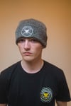 Supporter Beanie - Grey with Black Badge