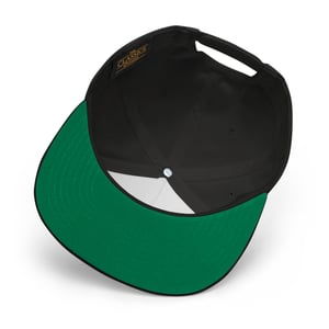 Image of WA State Black Flat Bill Hat