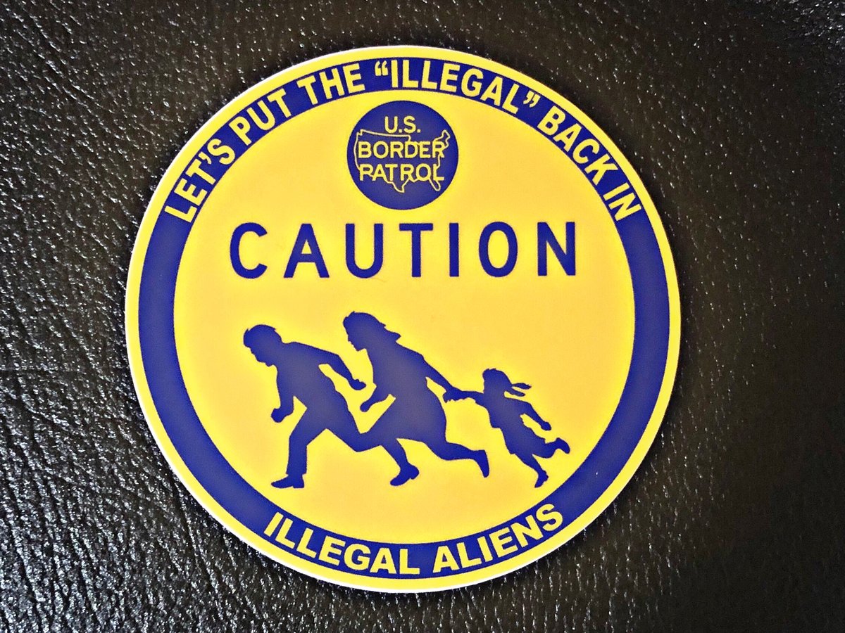 Image of LET’S PUT “ILLEGAL” BACK IN ILLEGAL ALIEN ~ DECAL
