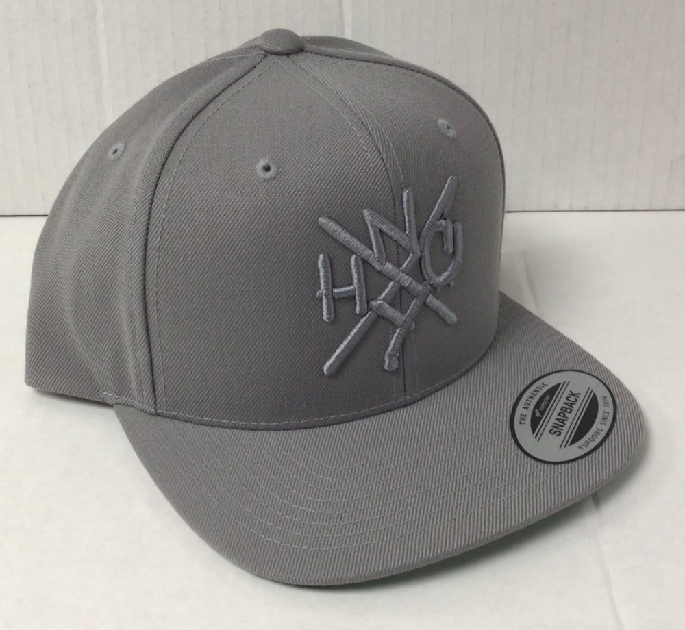 Image of The ORIGINAL NYHC New York Hardcore Snapback Hat GREY on GREY