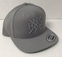 The ORIGINAL NYHC New York Hardcore Snapback Hat GREY on GREY