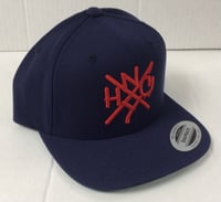 The ORIGINAL NYHC New York Hardcore Snapback Hat NAVY & RED