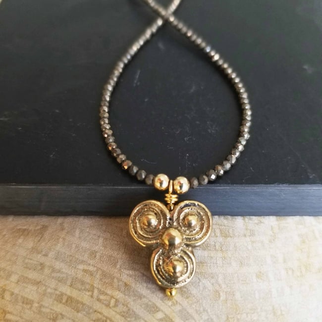 Celtic Triskele Mandala Necklace