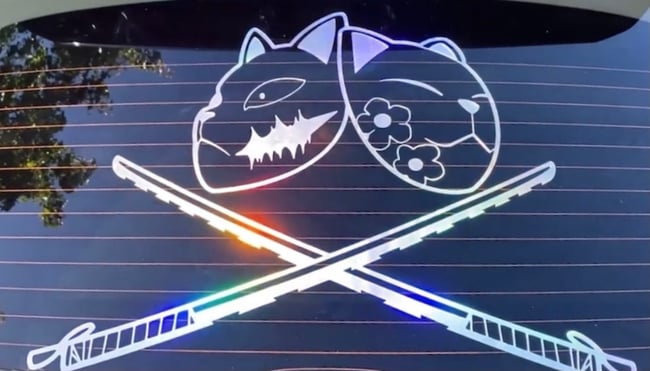 Rear Window Demon Decal