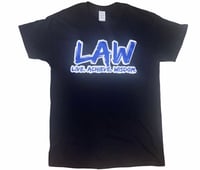 LAW tee (white border) 