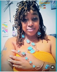 Image 1 of Turquoise & Dyed Howlite Boho Set