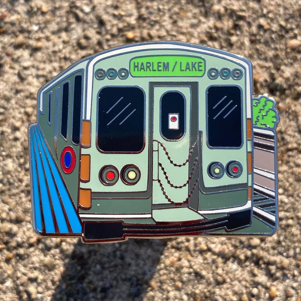 I'm Coming Home Green Line Pin