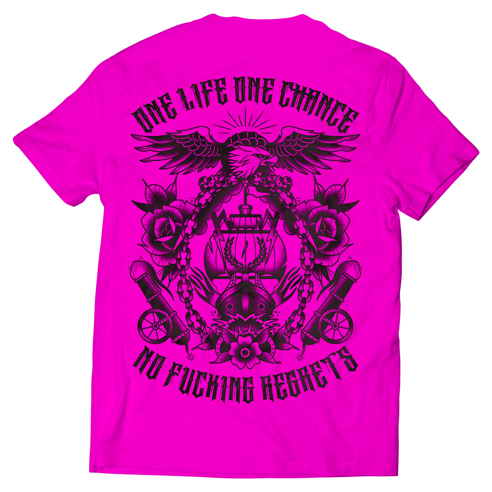 T-shirt One Life One Chance Pink