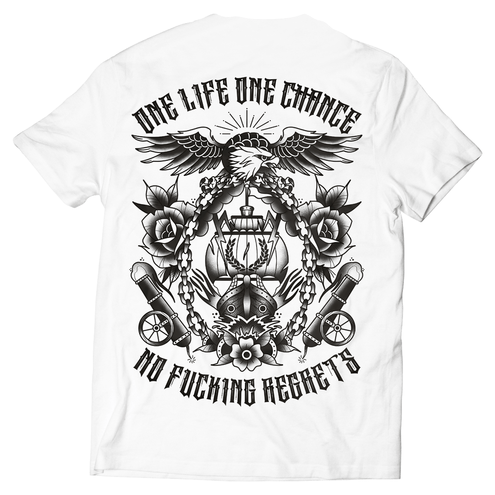 T-shirt One Life One Chance White