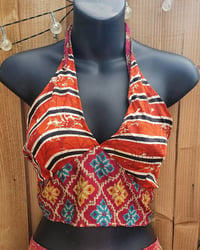 Image 3 of Maroon and gold reversible top