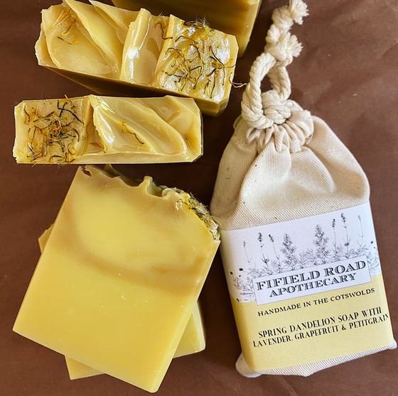 Image of Wildcrafted Spring Dandelion Soap with Lavender, Grapefruit & Petitgrain