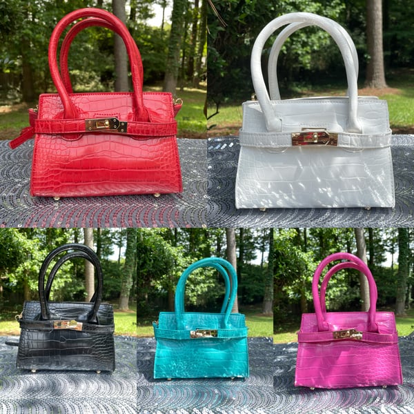 Image of “Mini Birkin” Lengthy Lady Bag