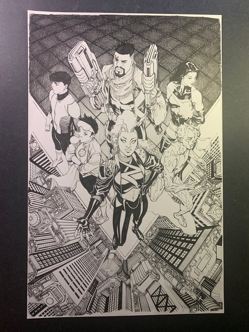 Image of XMEN VOICES #1 COVER original art