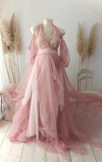 Image 1 of Photo prop | Tulle gown for photoshoot | Elvina | size S-M-L | pregnancy | rose