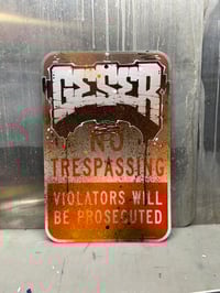 Image 1 of “ GESER”Hand Painted Metal sign
