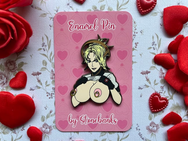 Sexy Game Angel Girl Pin