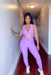 Image 3 of “At the Gym “ lavender 2pc yoga set