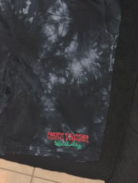 Image 1 of Black tie-dye (Risk Taker) shorts