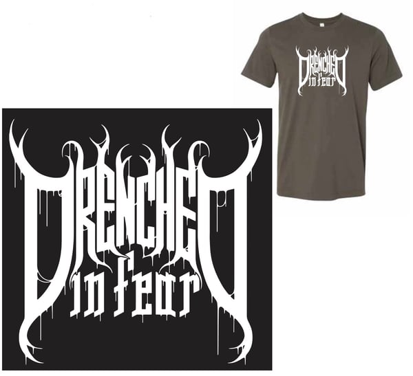 Image of Drenched IN FEAR (new logo) Black