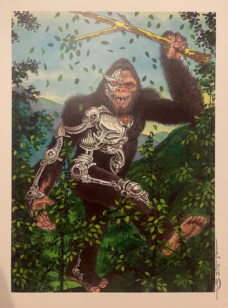 Image of Tim Lehi “The Cyborg Yeti” Signed Poster