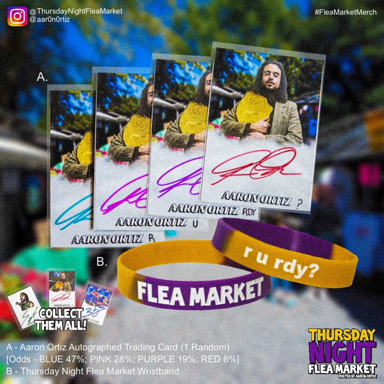 Aaron Ortiz Autographed Trading Card / TNFM Wristband Bundle (Limited to 53)