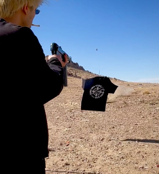 mp40 distressed gun club tee