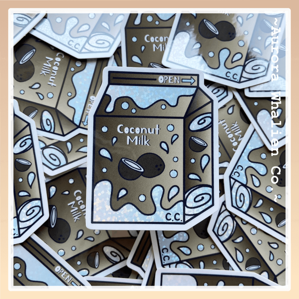 Image of Glitter Milk Stickers