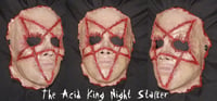 Image 2 of Satanic Pentagram Slasher Skinned Horror Mask,Heavy Metal Death Metal Grindcore Occult 666 
