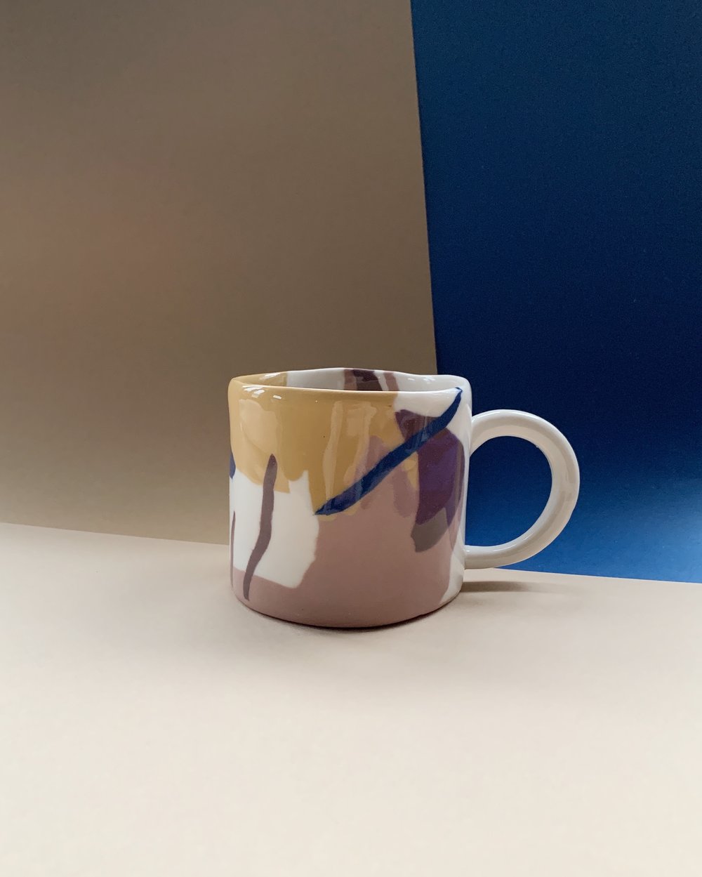 Image of *Seconds* Caramel / Cobalt / Blush Mug