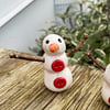 Ceramic Snowman with Real Twiggy Arms
