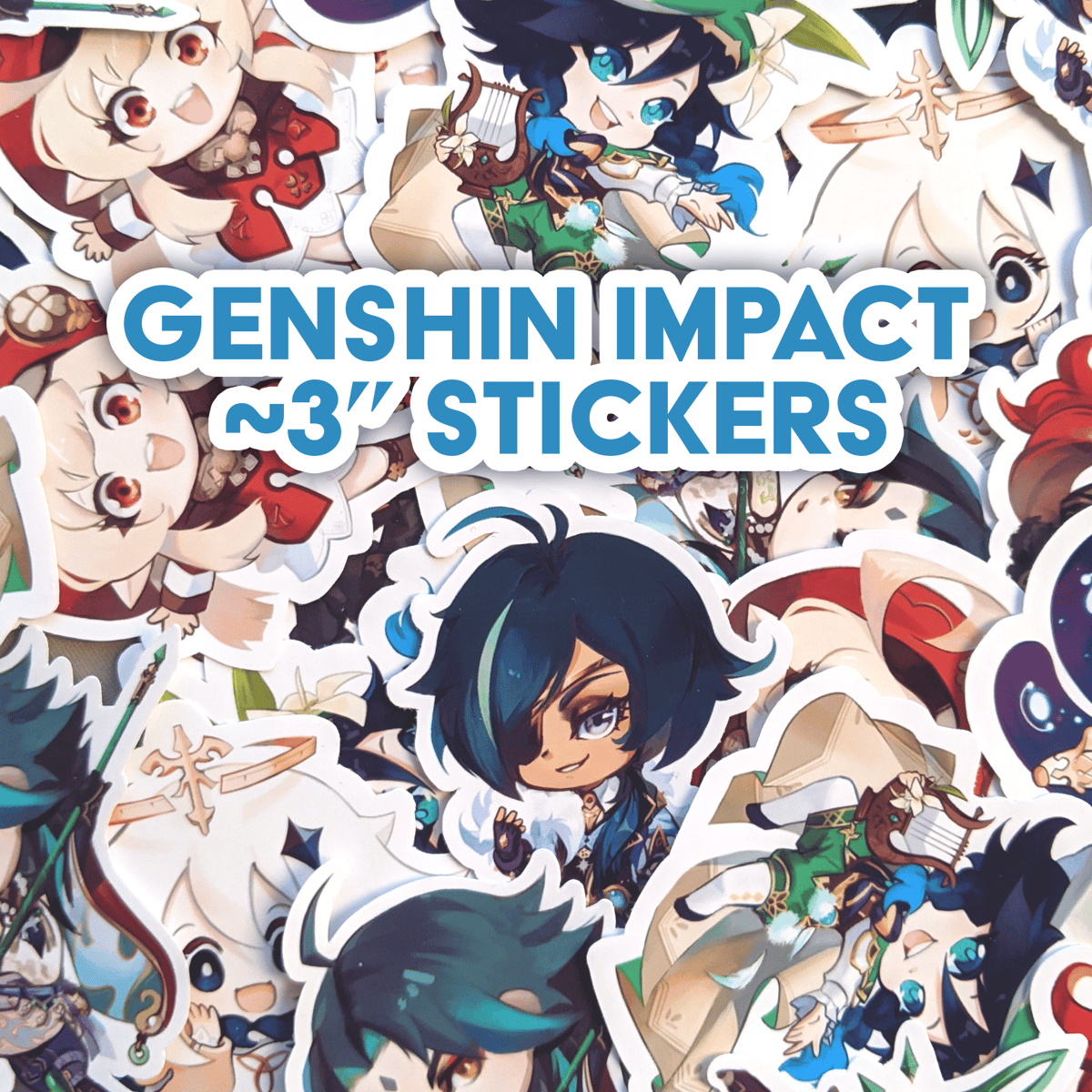 Image of Genshin Impact Vinyl Stickers