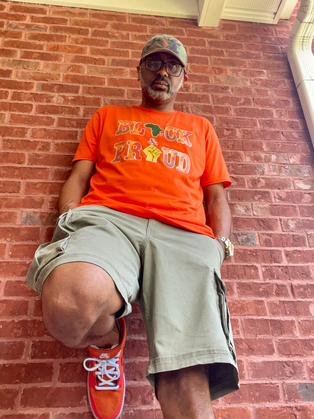 BLACK & PROUD Unisex T-Shirt (BHM Edition) Orange 