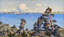 20th Century Swedish School ‘Sea through the Trees’