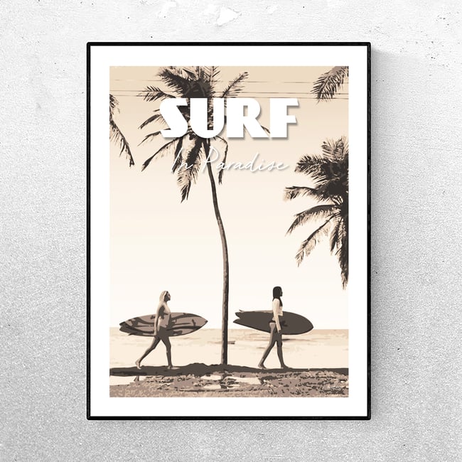 Affiche SURF In Paradise - 3 versions